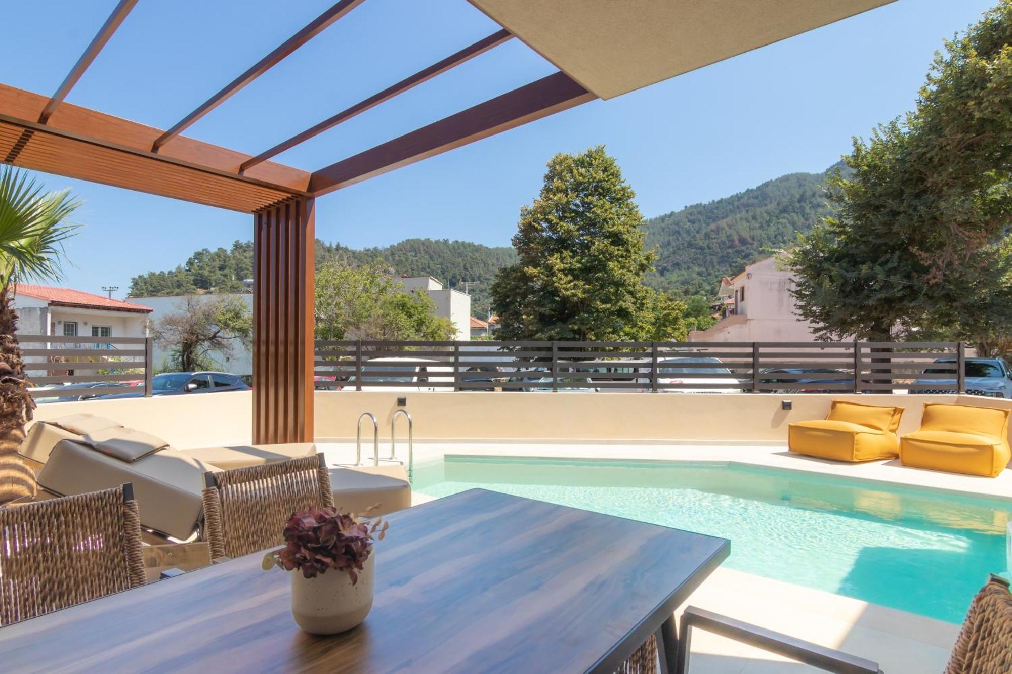 Ntinas Seaside Suites Skala Potamia  Bagian luar foto