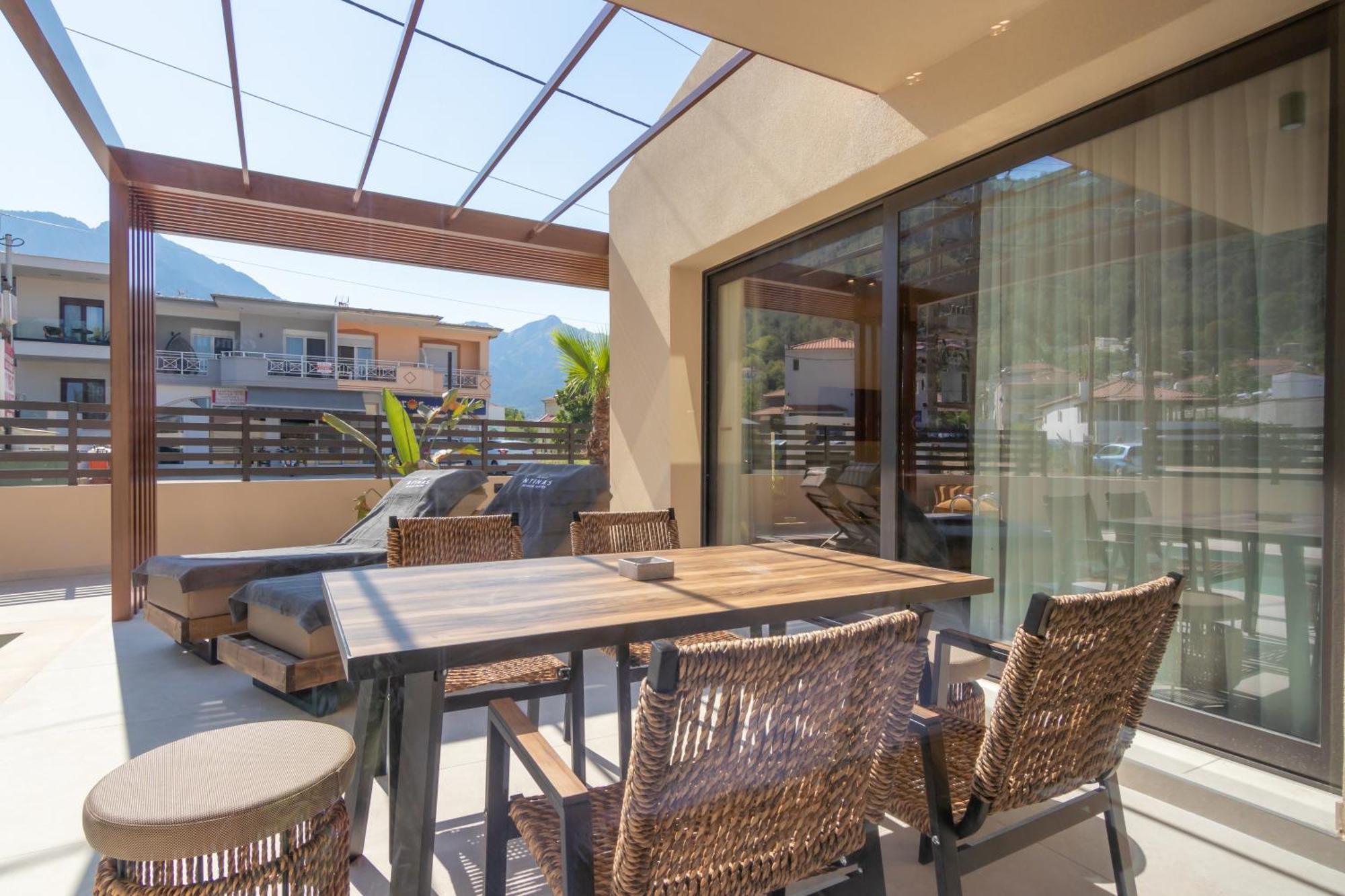 Ntinas Seaside Suites Skala Potamia  Bagian luar foto