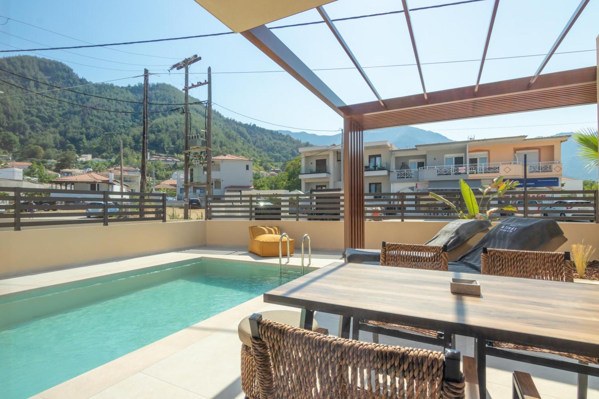 Ntinas Seaside Suites Skala Potamia  Bagian luar foto