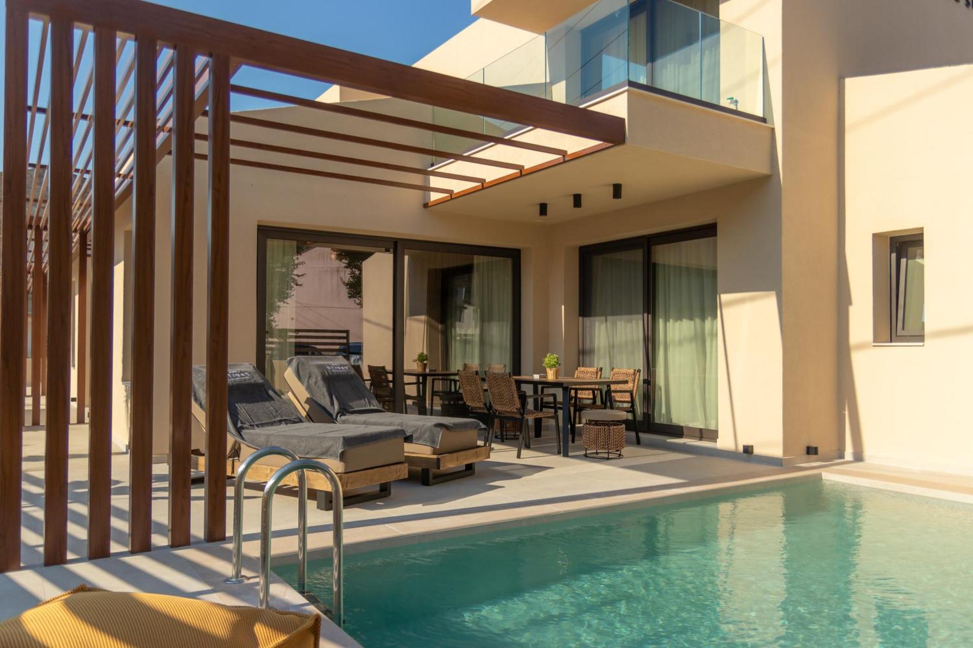 Ntinas Seaside Suites Skala Potamia  Bagian luar foto