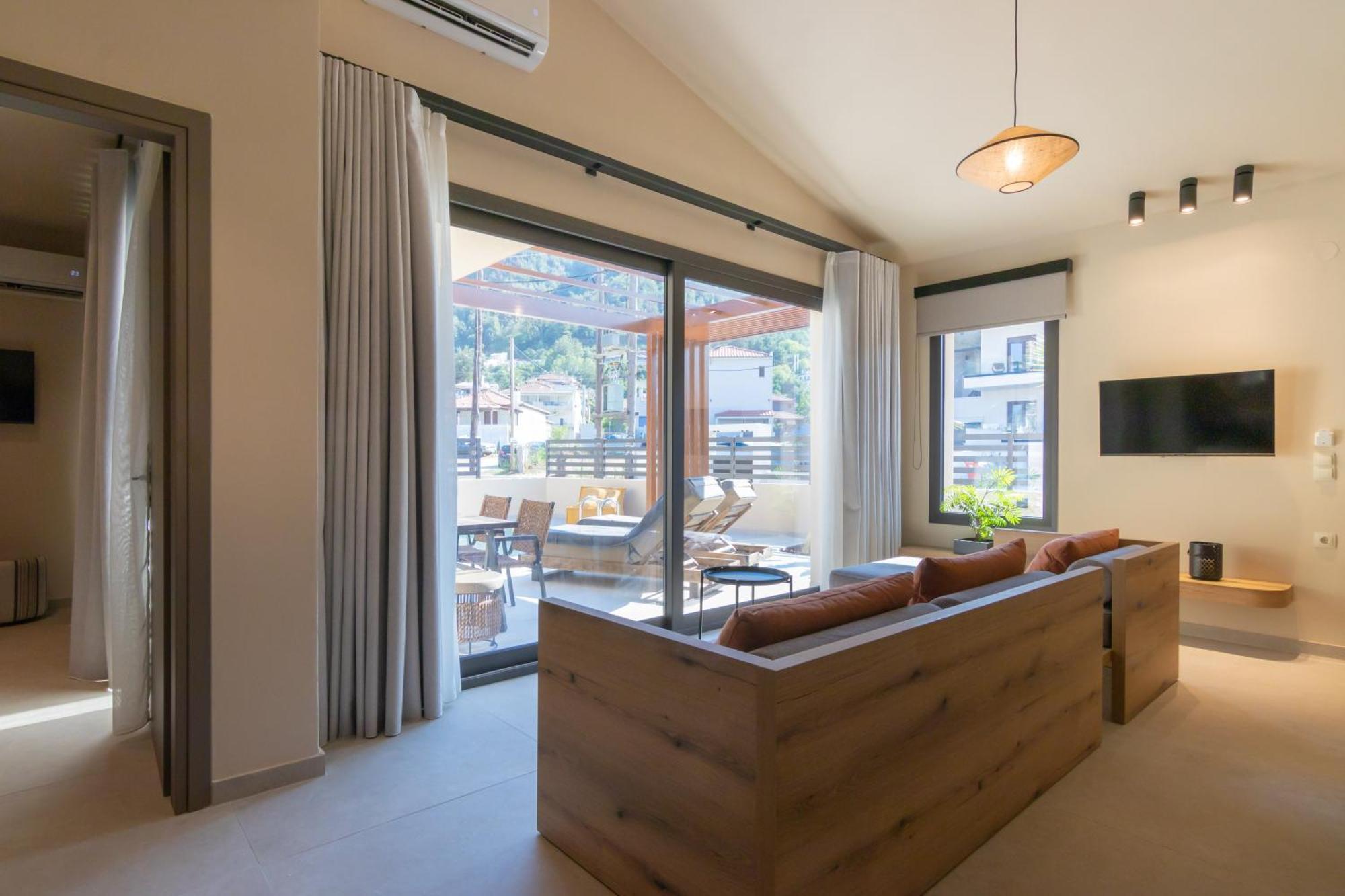 Ntinas Seaside Suites Skala Potamia  Bagian luar foto